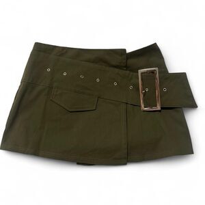 Bydyln Women's Khaki and Green Skirt